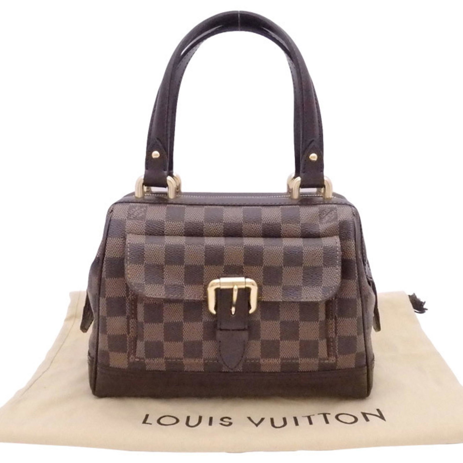 Louis Vuitton Handbag Damier Nightsbridge Brown Canvas Bag Ladies N51201: Louis Vuitton Handbag Damier Nightsbridge Brown Canvas Bag Ladies N51201 Brand: Louis Vuitton Model: N51201 Country of Origin: France Type: Handbag Material: Damier Canvas Damier Canvas: Color: Brown 