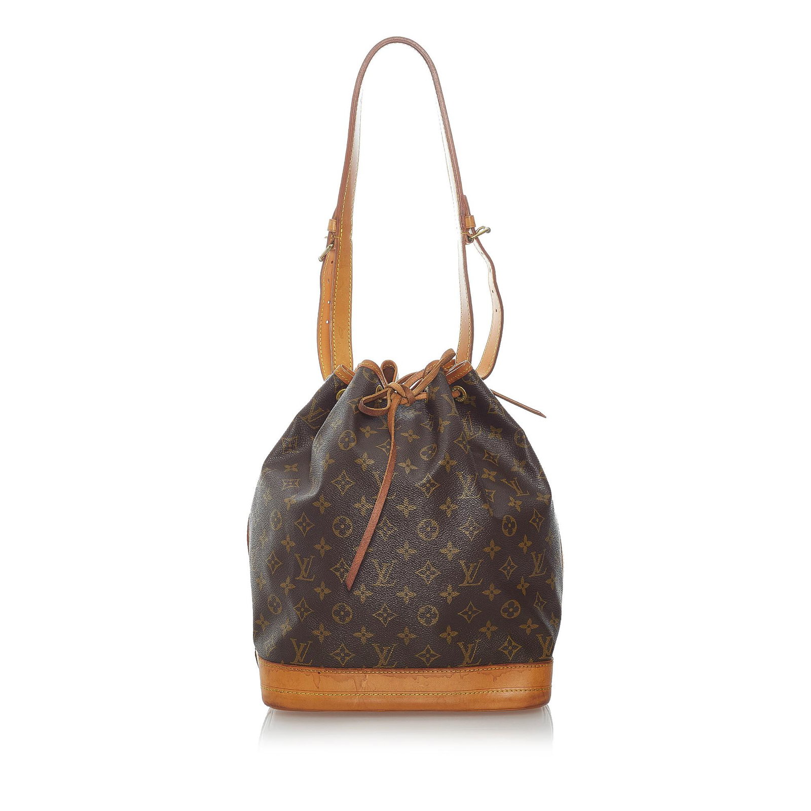 Louis Vuitton Monogram Noe Bucket Bag: Louis Vuitton Monogram Noe Bucket Bag The Noe features a monogram canvas body an adjustable flat leather strap and a top drawstring closure. Brand: Louis Vuitton Model: Monogram Noe Bucket Bag Origin: