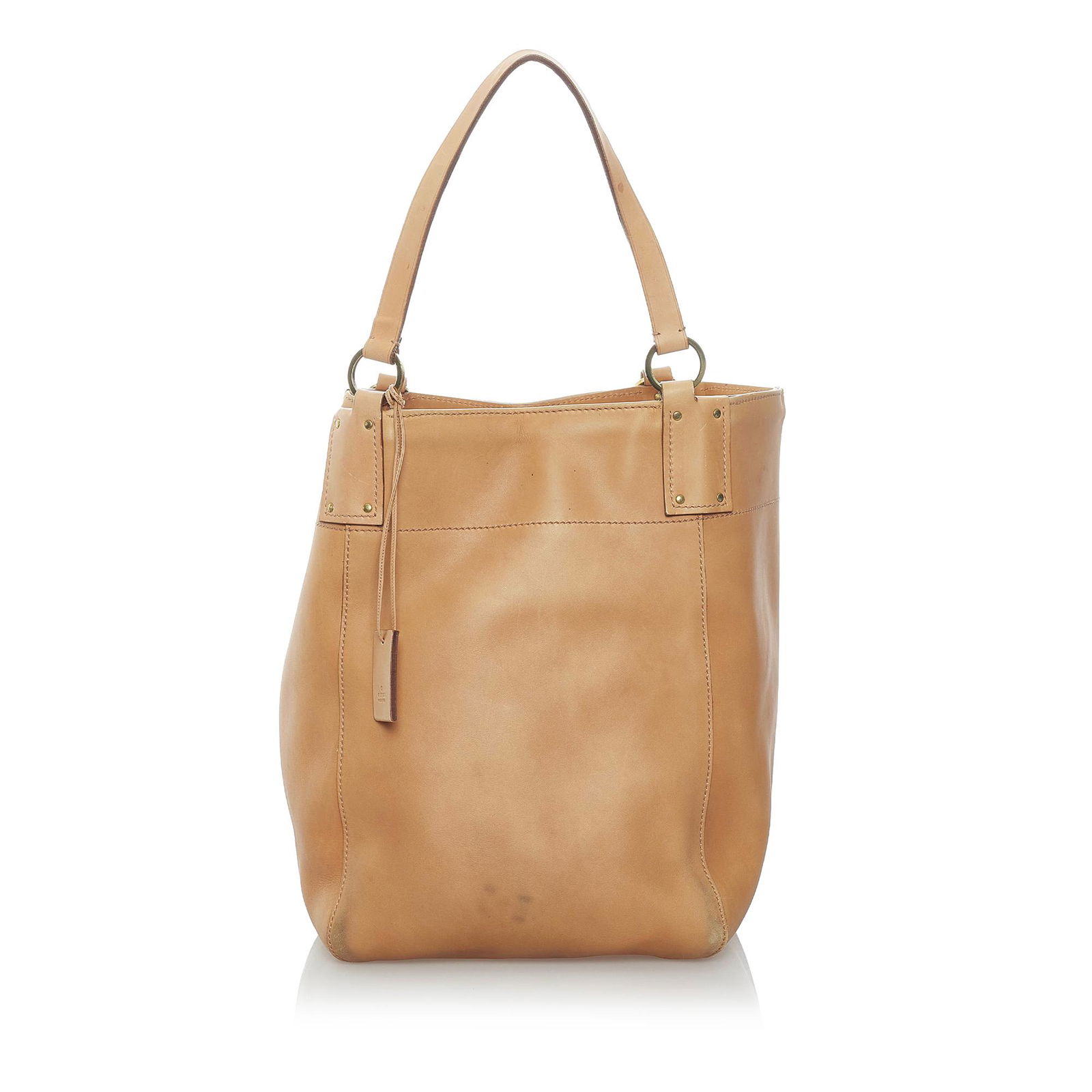 Gucci Leather Tote Bag: Gucci Leather Tote Bag This tote bag features a leather body rolled leather handles an open top and interior zip and slip pockets. Brand: Gucci Model: Leather Tote Bag Origin: Italy Category: Bags Col