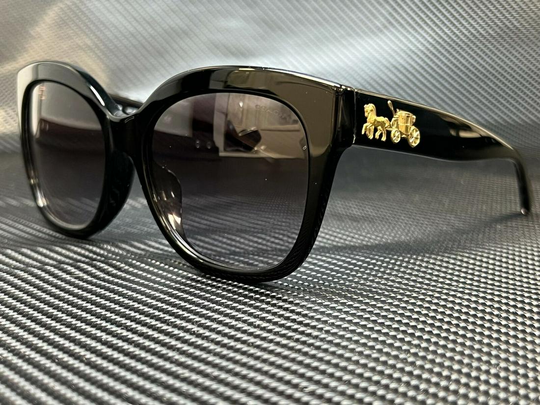 COACH HC8264F 500211 Black Square 56 mm Women's Sunglasses: COACH HC8264F 500211 Black Square 56 mm Women's Sunglasses Brand: Ray Ban Type: Sunglasses Frame Color: Black Style: Square New The BIDHAUS Guarantee: All items in this auction are guaranteed to be 10