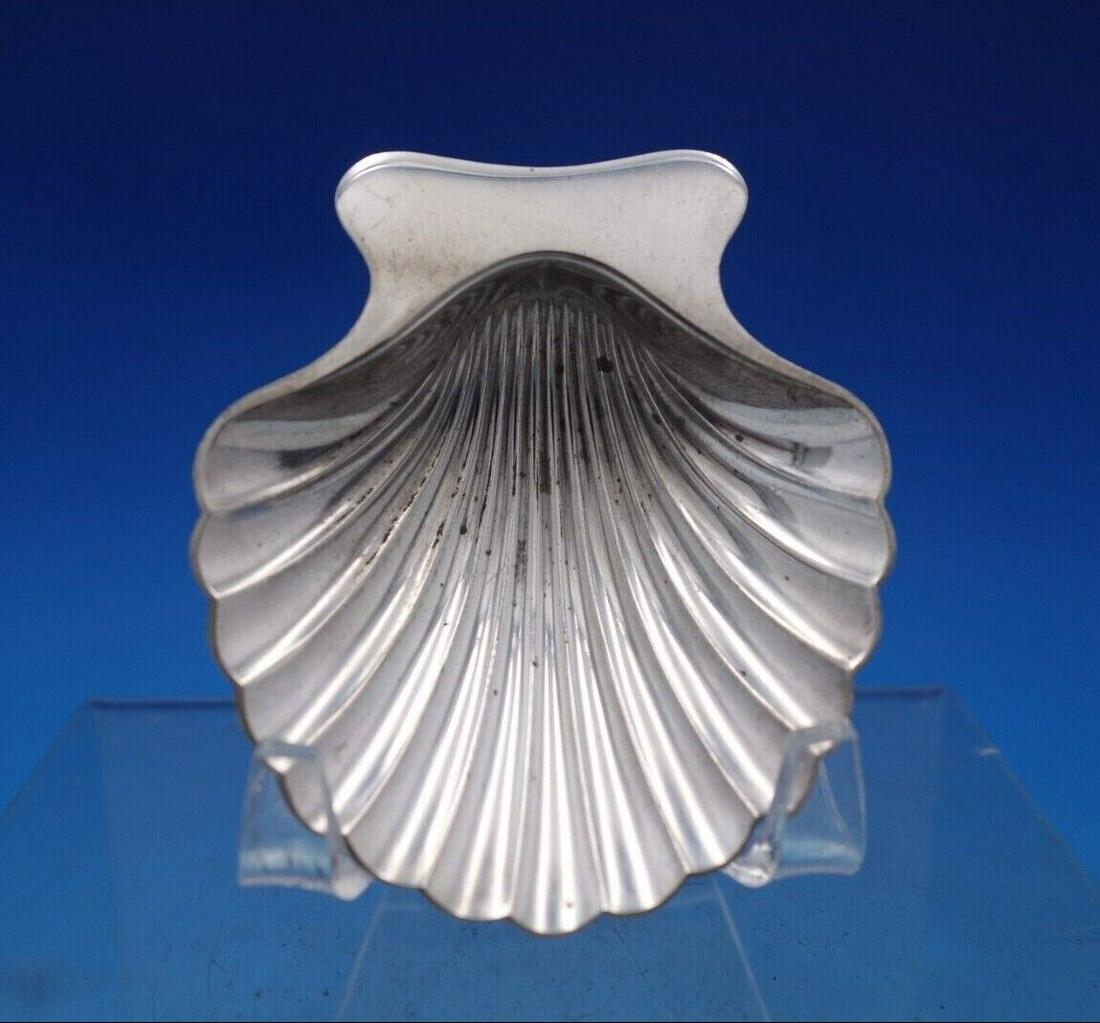 Tiffany and Co Sterling Silver Nut Dish Shell Shape with Two Ball Feet: Tiffany and Co Sterling Silver Nut Dish Shell Shape with Two Ball Feet Maker: Tiffany & Co. Type: Dishes & Coasters Composition: Sterling Silver Brand: Tiffany & Co. Tiffany and cogorgeous tiffany and