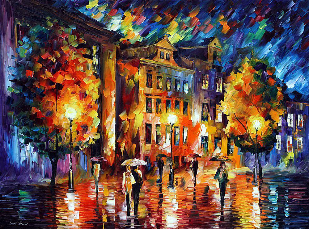 Night Enigma - Limited Edition 1/25 by Leonid Afremov: Night Enigma - Limited Edition 1/25 by Leonid AfremovThis is a limited edition giclee hand-painted by Leonid Afremov. This is the first giclee of a small edition of 25 paintings. The rest of the editi