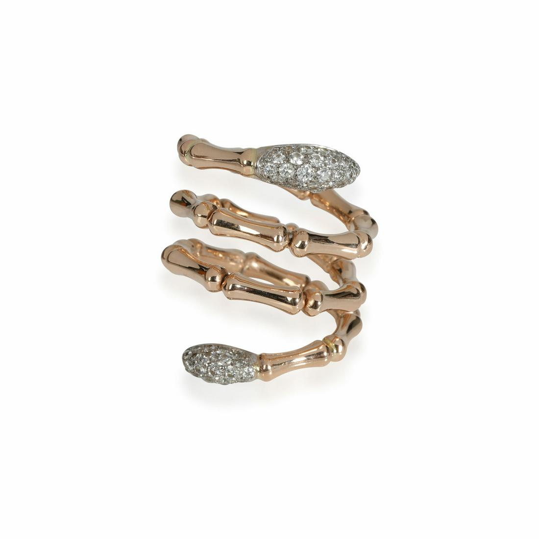 Chimento bamboo Diamond Fashion Ring in 18k Yellow Gold 0.55 CTW: Chimento bamboo Diamond Fashion Ring in 18k Yellow Gold 0.55 CTW Side Stone Shape: Round Side Stone Type: Diamond Side Stone Weight (Cts): 0.55 Metal Purity: 18k Original Box?: No Original Papers?: No