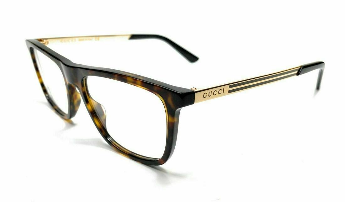 GUCCI GG0691O 002 Rectangle Square Havana Men's Eyeglasses Frame 54 mm: GUCCI GG0691O 002 Rectangle Square Havana Men's Eyeglasses Frame 54 mm Style: Rectangle Temple Length: 150 mm Lens Socket Width: 54 mm Type: Eyeglasses Features: Full Rim Year Manufactured: 2020-2029
