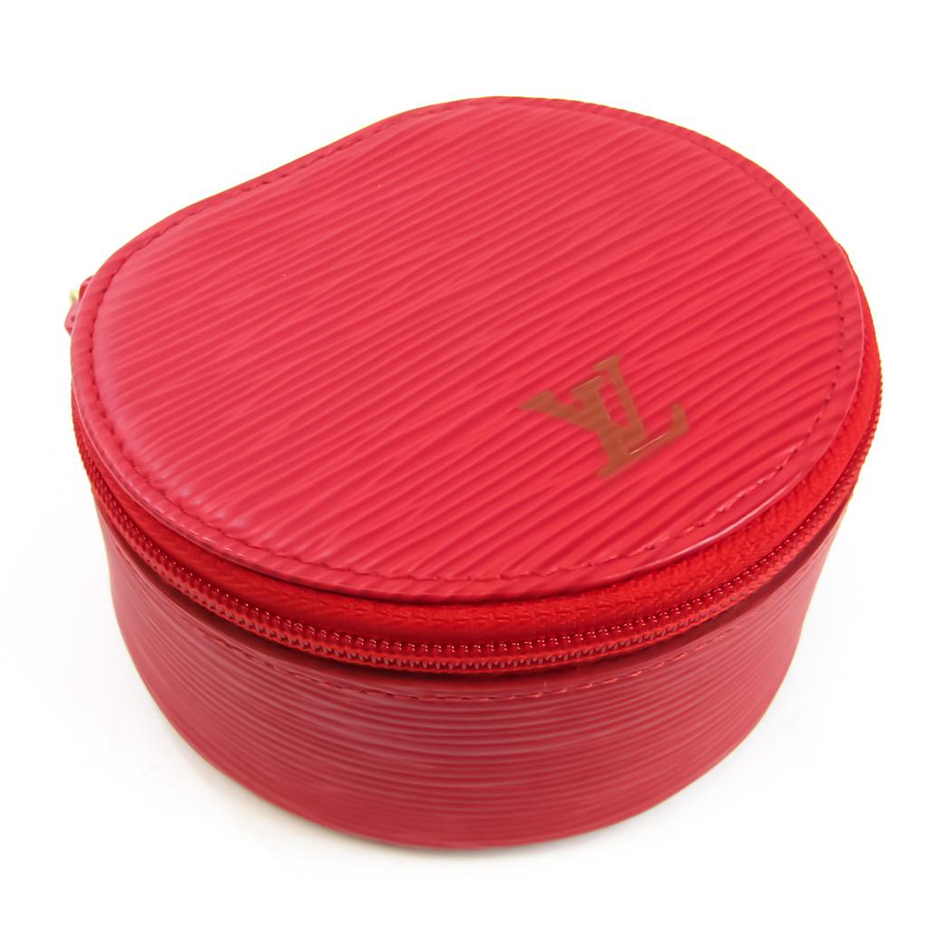 Louis Vuitton Epi Ecrin Bijoux 10 M48217 Jewelry Case Castilian Red Epi Leather: Louis Vuitton Epi Ecrin Bijoux 10 M48217 Jewelry Case Castilian Red Epi Leather Brand: Louis Vuitton Line: Epi Model: Ecrin bijoux 10 M48217 Country of Origin: France Type: Jewelry case Material: Epi 