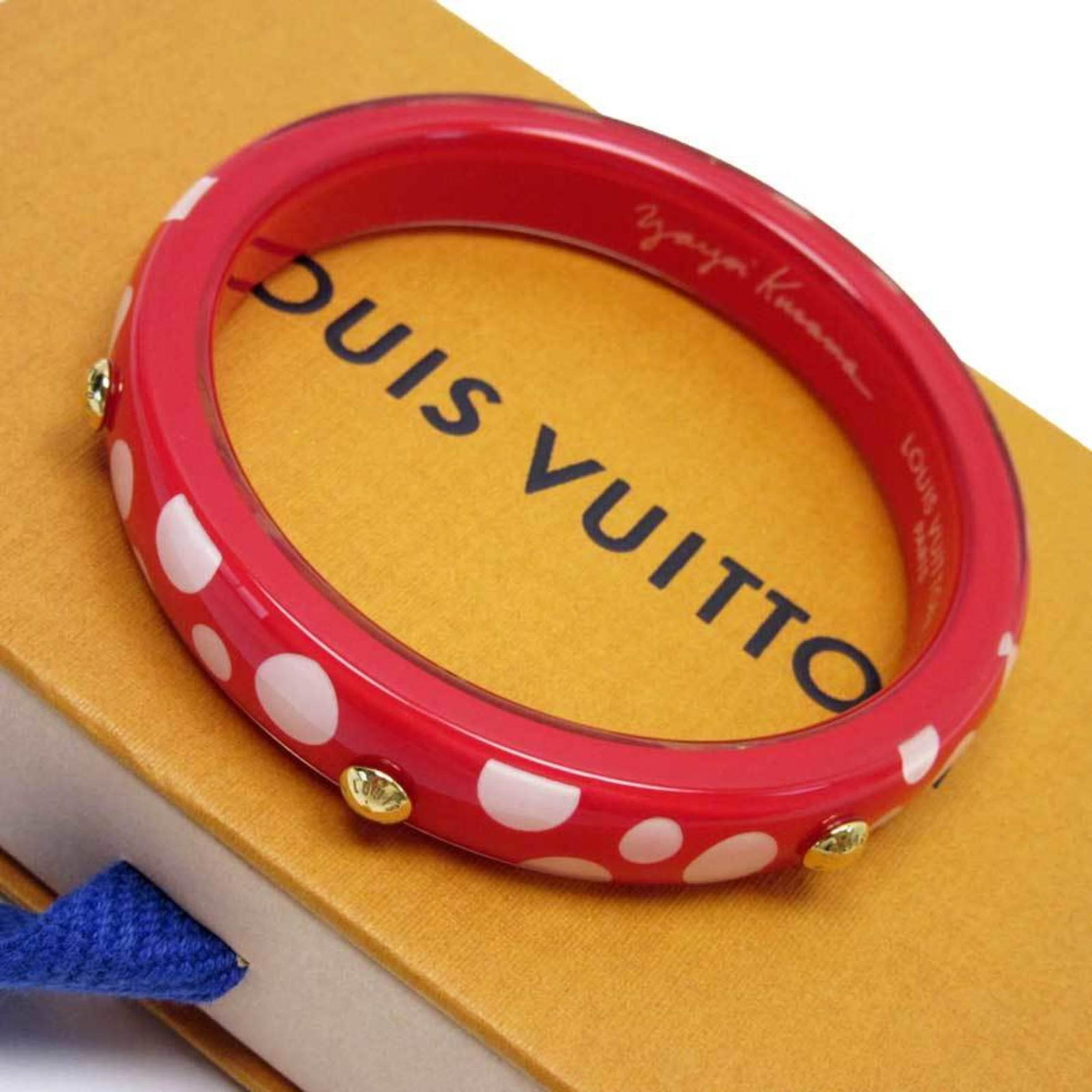 Louis Vuitton bracelet bangle brass dot infinity red white gold acrylic ladies m66684 2339: Louis Vuitton bracelet bangle brass dot infinity red white gold acrylic ladies m66684 2339 Brand: Louis Vuitton Model: Brasslet Dot Infinity Type: Charm bracelet Gender: Women Color: Gold Red color Wh