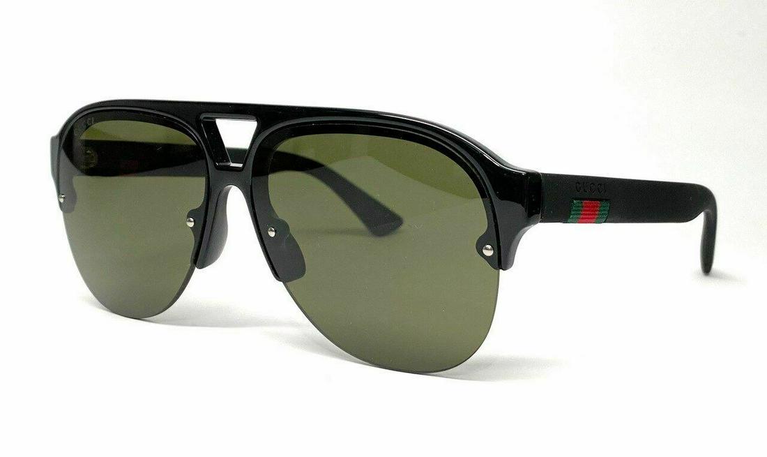 GUCCI GG0170S 001 Black Men's Square Sunglasses 59 mm: GUCCI GG0170S 001 Black Men's Square Sunglasses 59 mm Style: Aviator Temple Length: 145 mm Lens Technology: None Type: Sunglasses Frame Material: Acetate Lens Color: Green Brand: Gucci Frame Color: Bl