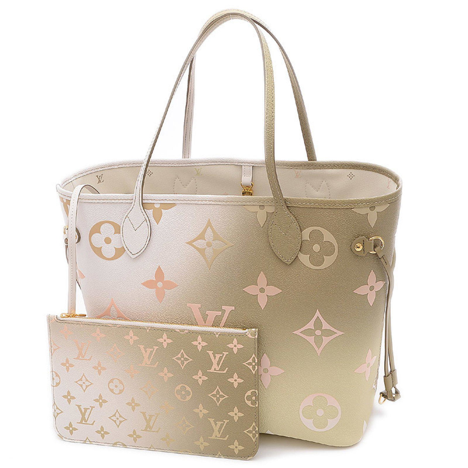 Louis Vuitton Spring in the City Neverfull MM Sunset Khaki M59859 Tote Bag: Louis Vuitton Spring in the City Neverfull MM Sunset Khaki M59859 Tote Bag Brand: Louis Vuitton Type: Tote bag Inner Pocket: 1 : 1 Size (HxWxD): 28cm x 31cm / 11.02 x 12.2 Weight: 800g / 1.76lb. Condi