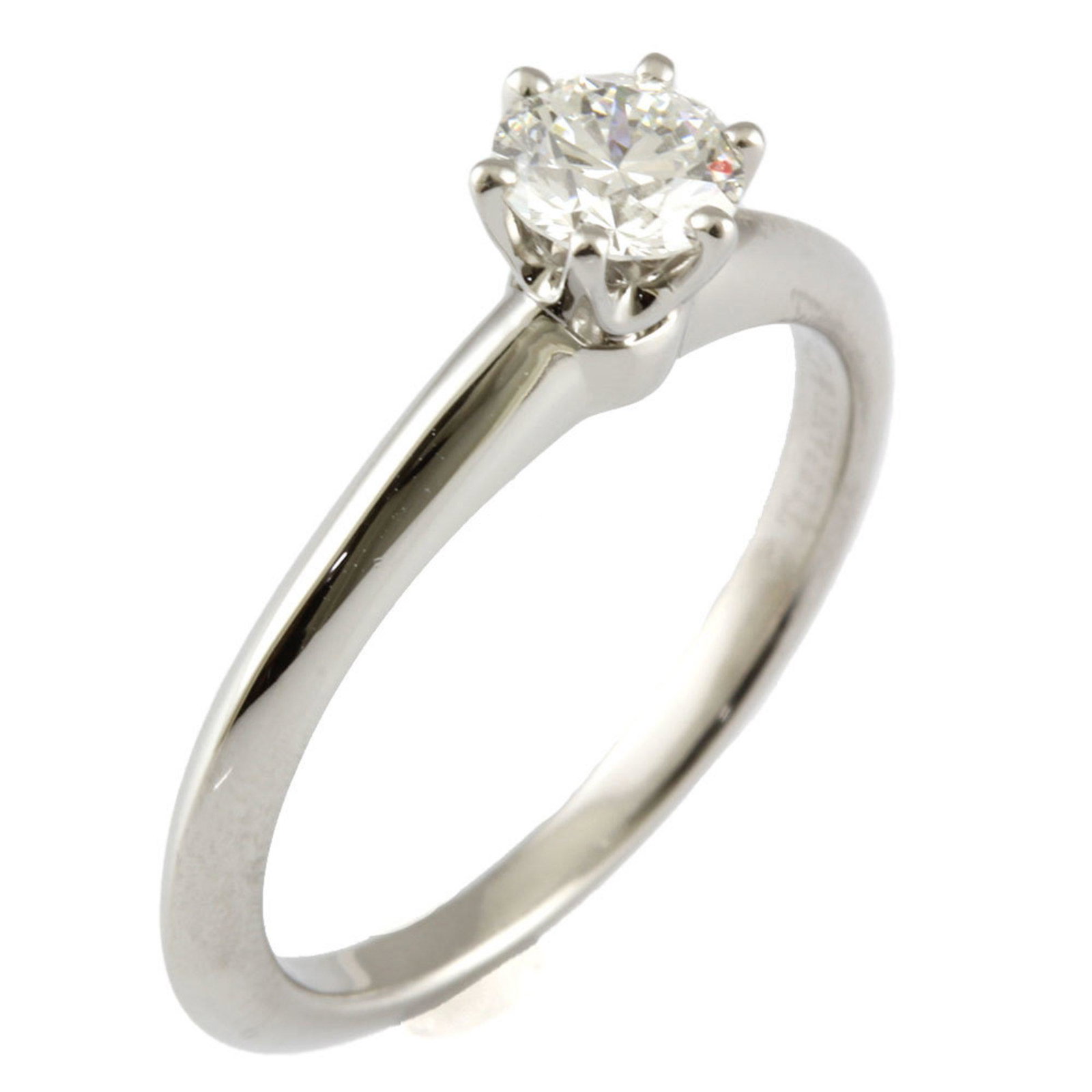 Tiffany TIFFANY & Co. Ring / No. 10 Diamond Ladies: Tiffany TIFFANY & Co. Ring / No. 10 Diamond Ladies Brand: Tiffany Number in Pack: 1 Gender: Women Color: Silver Material: Platinum 950 Stone: Diamond Weight (ct.): 0.44 Clarity: VVS2 US Size: 6 Weight