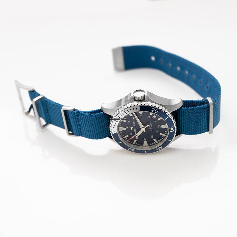 Hamilton H82345941 - Khaki Watch: Hamilton H82345941 - Khaki Watch Brand: Hamilton Dealer product code: 11170A Movement: Automatic Case material: Steel Bracelet material: Textile Year of production: Unknown Condition: New (Unworn with