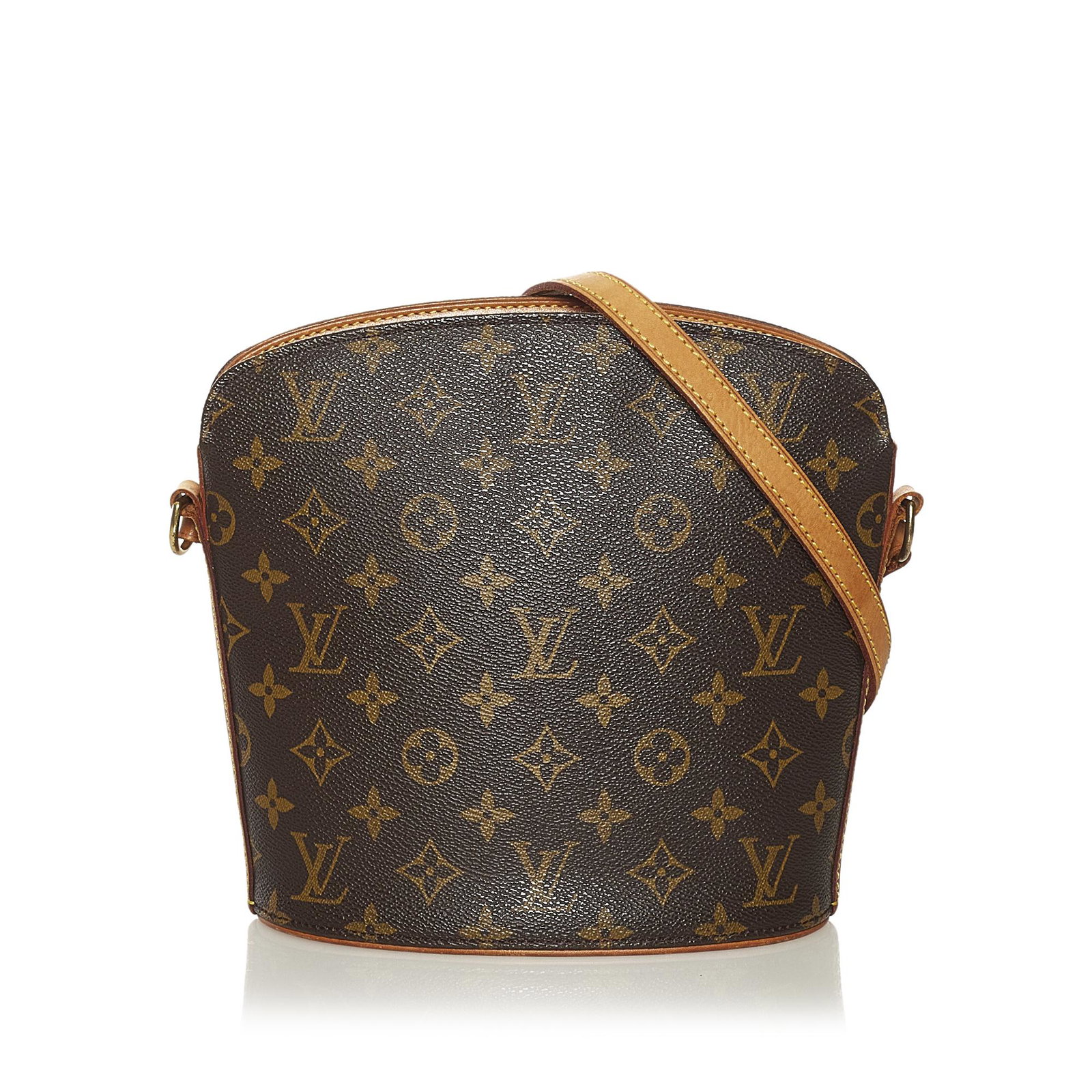 Louis Vuitton Monogram Drouot: Louis Vuitton Monogram Drouot The Drouot features a monogram canvas body an adjustable leather shoulder strap a top zip closure and an interior slip pocket. Brand: Louis Vuitton Model: Monogram Drouot
