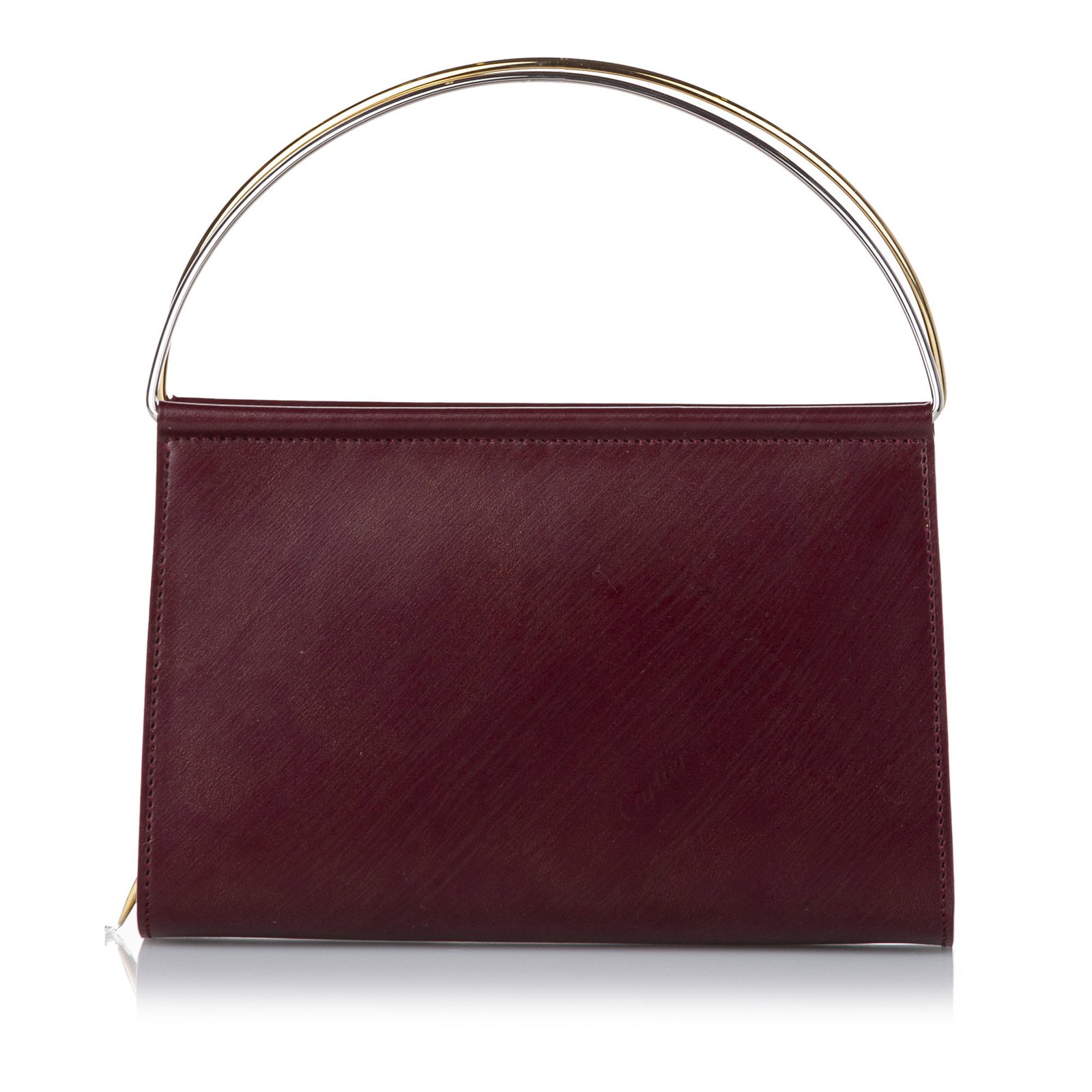 Cartier Mini Trinity Leather Handbag: Cartier Mini Trinity Leather Handbag The Trinity handbag features a leather body and zip around closure. Brand: Cartier Model: Mini Trinity Leather Handbag Origin: France Category: Bags Color: Red Sty