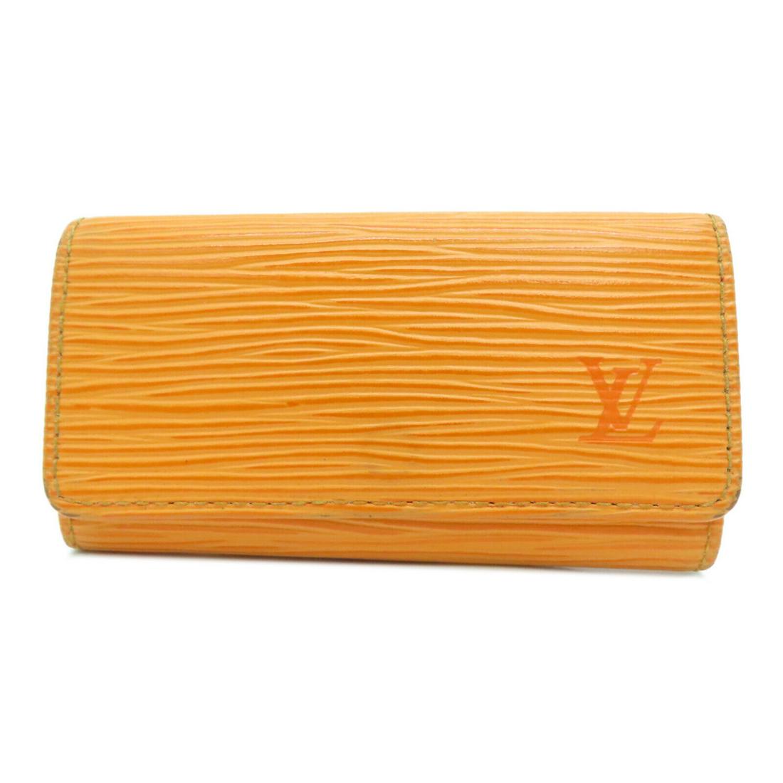Louis Vuitton LV Key Case M6382H Epi Leather Orange: Louis Vuitton LV Key Case M6382H Epi Leather Orange Brand: LOUIS VUITTON Style: key holder Material: Calfskin (cowhide) Color: Orange Size Type: Regular Type: key holder Frame Color: Orange B: Reasona
