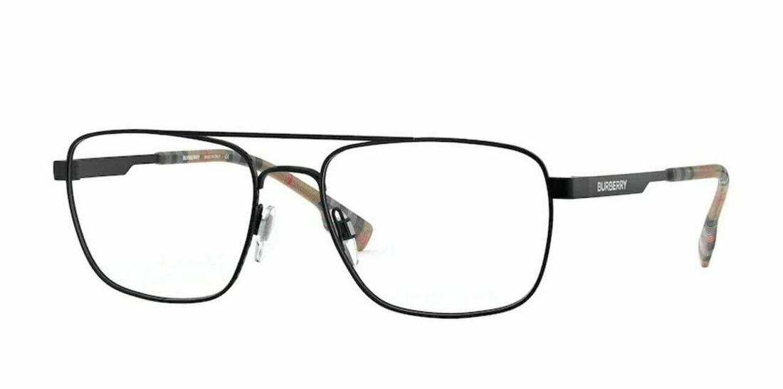 BURBERRY BE1340 1007 Matte Black Rectangle Men's 54 mm Eyeglasses: BURBERRY BE1340 1007 Matte Black Rectangle Men's 54 mm Eyeglasses Brand: Burberry Type: Eyeglasses Frame Color: Black Style: Rectangle New The BIDHAUS Guarantee: All items in this auction are guarante