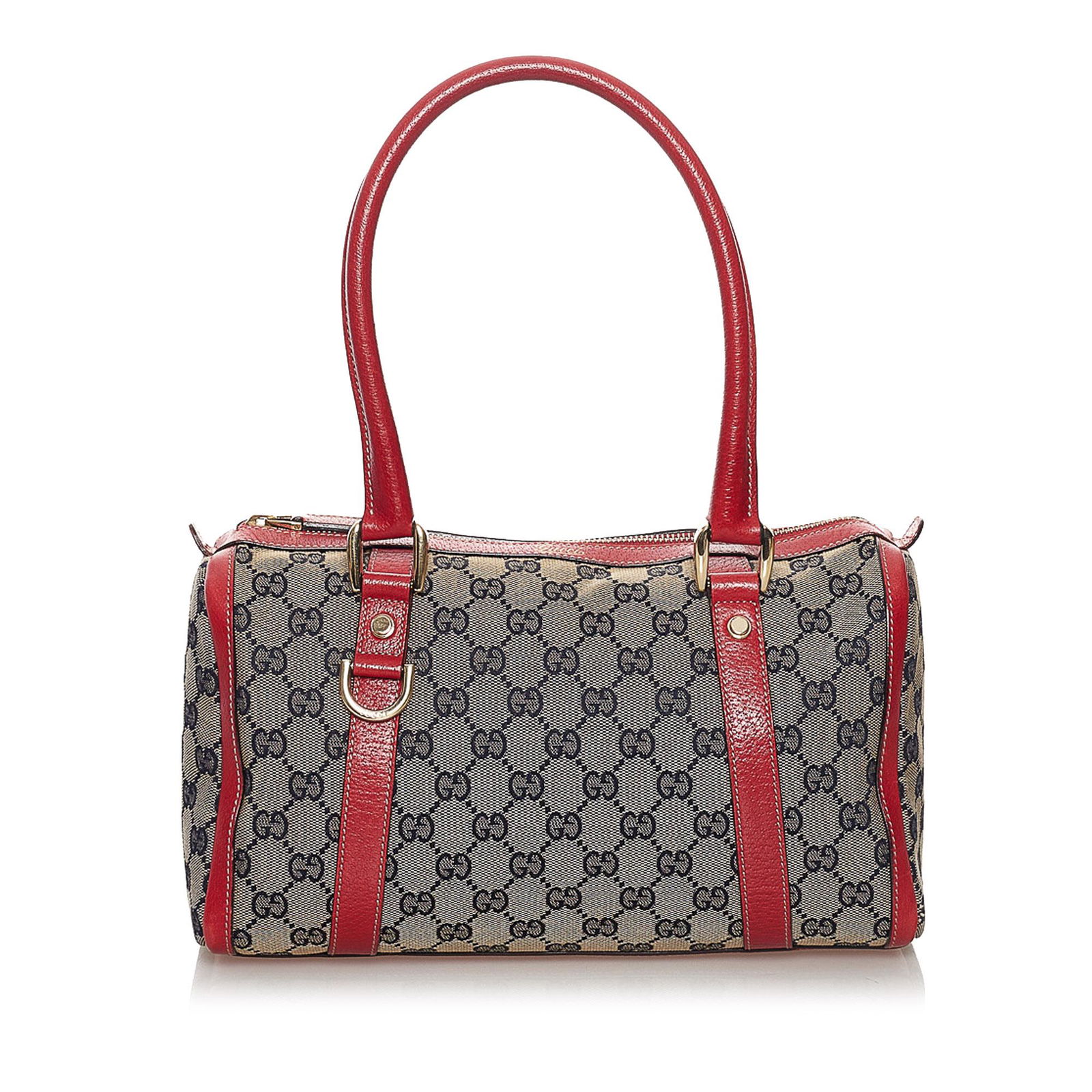 Gucci GG Canvas Abbey Boston Bag: Gucci GG Canvas Abbey Boston Bag This boston bag features a canvas body with leather trim flat leather straps top zip closure and an interior zip and slip pockets. Brand: Gucci Model: GG Canvas Abbey