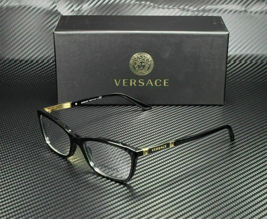Versace VE3186 GB1 Black Demo Lens Women Eyeglasses Frame 52 mm: Versace VE3186 GB1 Black Demo Lens Women Eyeglasses Frame 52 mm Type: Eyeglasses Brand: Versace Frame Color: Black New The BIDHAUS Guarantee: All items in this auction are guaranteed to be 100% authen