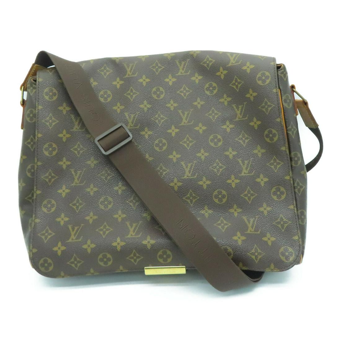 Louis Vuitton LV Abbesses Messenger Bag Shoulder Bag M45257 Monogram Brown: Louis Vuitton LV Abbesses Messenger Bag Shoulder Bag M45257 Monogram Brown Brand: LOUIS VUITTON Style: Shoulder Bag Exterior Material: PVC coated canvas Exterior Color: Brown Bag Height: 12.2 Bag Dept