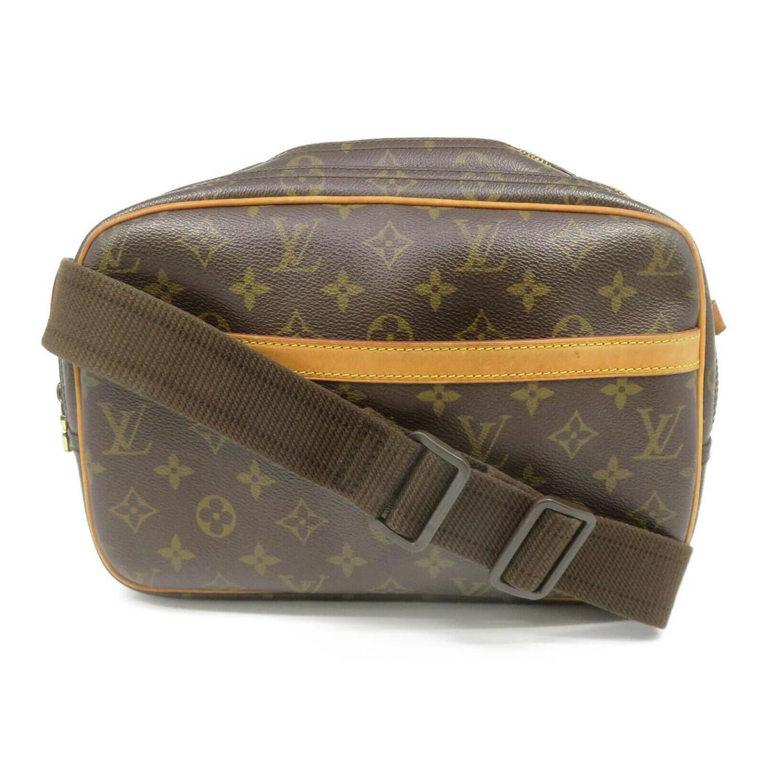Louis Vuitton LV Reporter Shoulder Bag M45254 Monogram Brown: Louis Vuitton LV Reporter Shoulder Bag M45254 Monogram Brown Brand: LOUIS VUITTON Style: Shoulder Bag Exterior Material: PVC coated canvas Exterior Color: Brown Bag Height: 7.9 Bag Depth: 4.9 Bag Leng