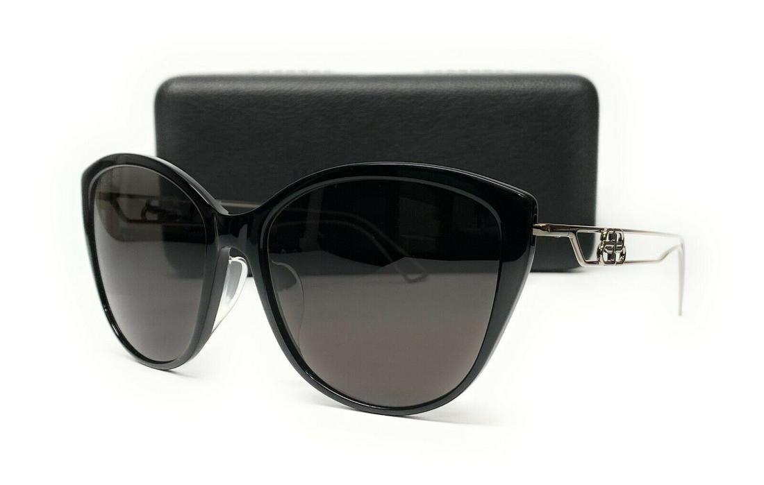 BALENCIAGA BB0057SK 001 Black Grey Women's Sunglasses 55 mm: BALENCIAGA BB0057SK 001 Black Grey Women's Sunglasses 55 mm Brand: Balenciaga Type: Sunglasses Frame Color: Black New The BIDHAUS Guarantee: All items in this auction are guaranteed to be 100% authent