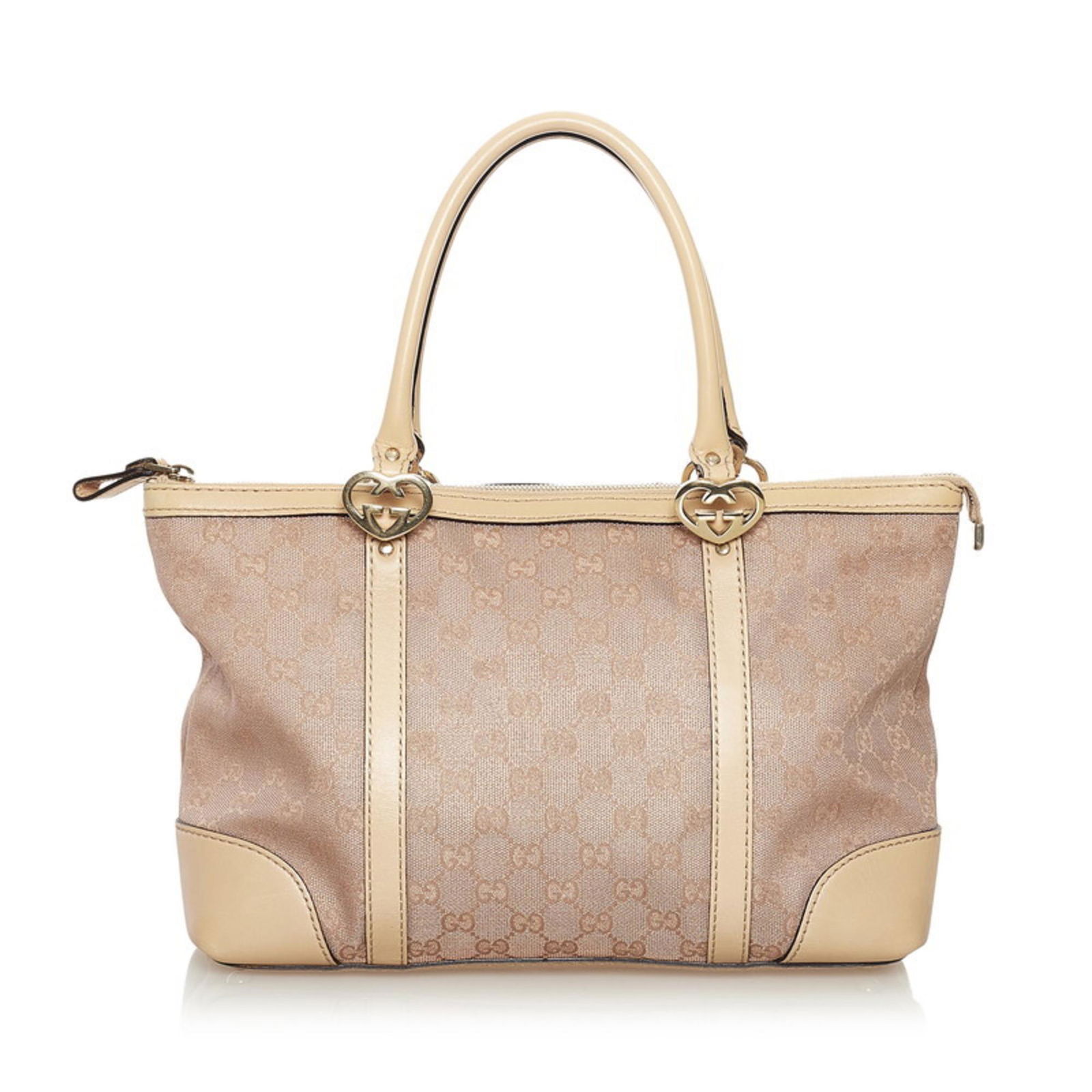Gucci GG Canvas Tote Bag 257069 Pink Beige Leather Ladies GUCCI: Gucci GG Canvas Tote Bag 257069 Pink Beige Leather Ladies GUCCI Brand: Gucci Line: GG Canvas Model: 257069 Type: Tote bag Material: GG canvas GG canvas: Color: Pink beige Closure: Open Outer Pocket: O