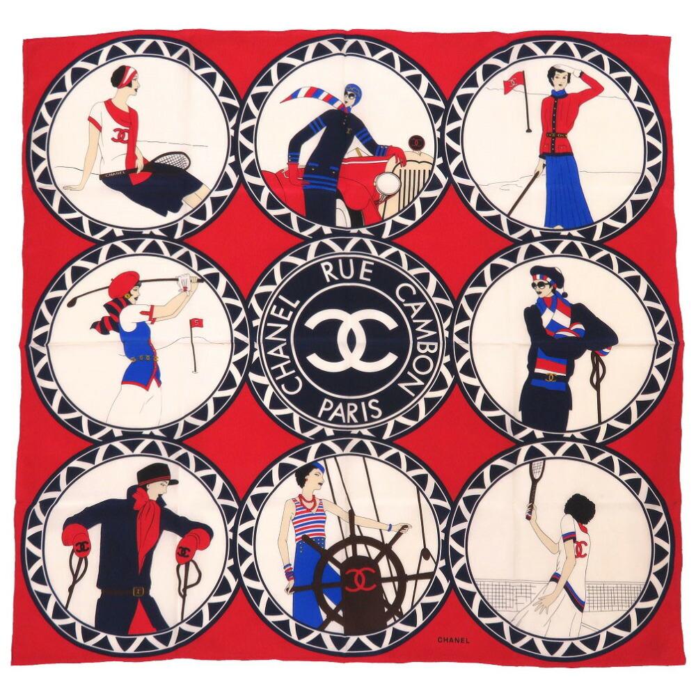Chanel Coco Mark Red Navy White Silk Satin Scarf 0246 CHANEL: Chanel Coco Mark Red Navy White Silk Satin Scarf 0246 CHANEL Brand: Chanel Country of Origin: Italy Gender: Women Color: Red color Material: Silk Silk: Size (LxW): 87cm x 87cm / 34.25 x 34.25 Conditio