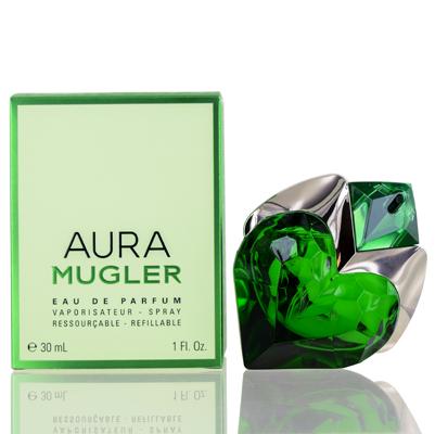 AURA/THIERRY MUGLER EDP SPRAY REFILLABLE 1.0 OZ (30 ML) (W): AURA/THIERRY MUGLER EDP SPRAY REFILLABLE 1.0 OZ (30 ML) (W) AURA EDP SPRAY REFILLABLE 1.0 OZ MUGLER The BIDHAUS Guarantee: All items in this auction are guaranteed authentic and come with a 100% money
