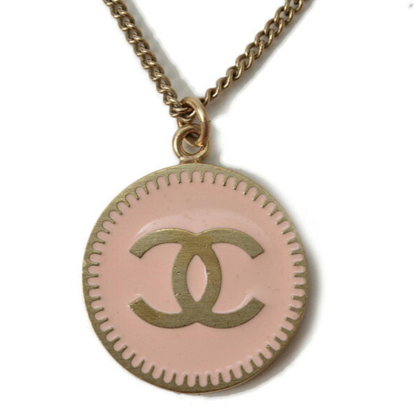 Chanel necklace/pendant CHANEL CC mark/coco mark light pink/gold: Chanel necklace/pendant CHANEL CC mark/coco mark light pink/gold Brand: Chanel Model: necklace/pendant Necklace Type: Necklace Pendant Type: Pendant Material: Metal Color: Light pink Neck Circumferenc