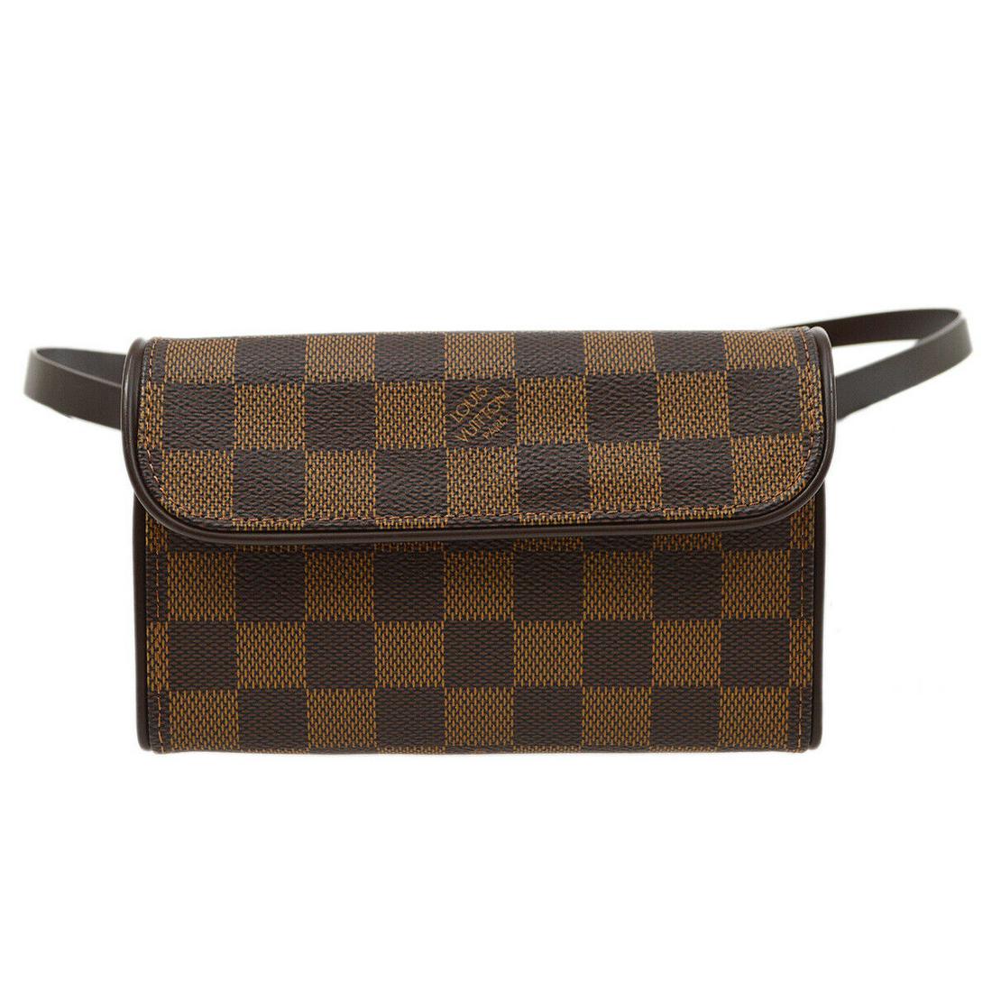 LOUIS VUITTON POCHETTE FLORENTINE BELT BUM BAG #S FL2017 DAMIER N51856: LOUIS VUITTON POCHETTE FLORENTINE BELT BUM BAG #S FL2017 DAMIER N51856 Size: Small Accents: Logo Model: Damier Style: Bum Bag Bag Height: 4.1 Product Line: LOUIS VUITTON POCHETTE FLORENTINE Exterior M