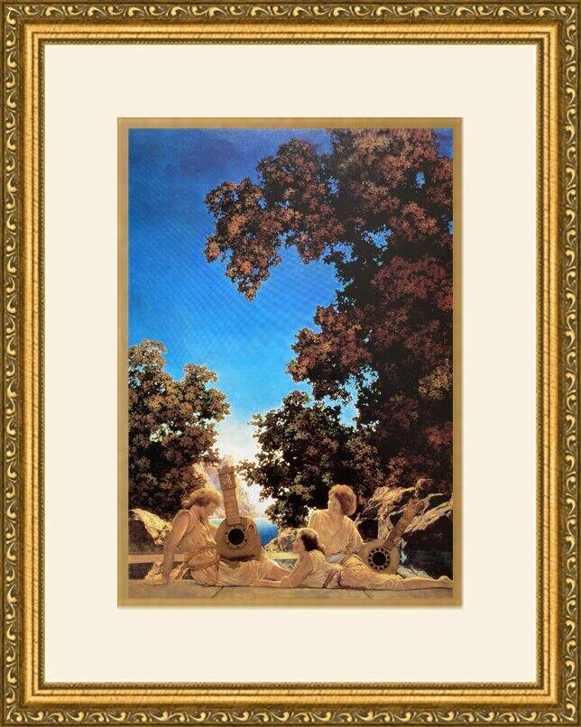 Maxfield Parrish - Interlude Custom Gallery Framed Print: Maxfield Parrish - Interlude Custom Gallery Framed Print Features: Framed Matted Region Of Origin: united states Item Width: 16 in Title: Interlude Production Technique: Lithography Item Length: 16 in