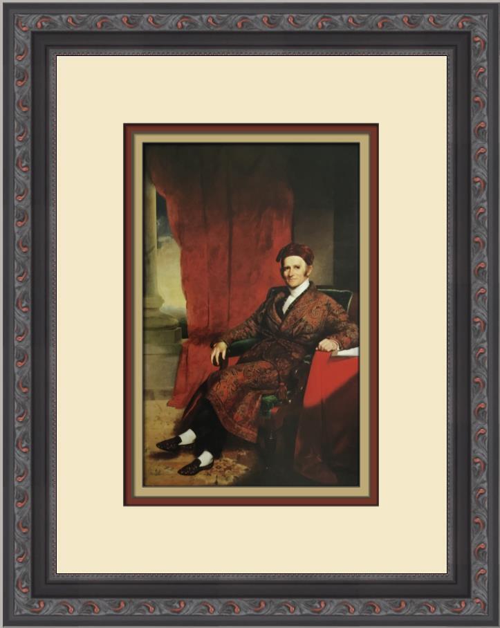 Chester Harding Amos Lawrence Custom Framed Print: Chester Harding Amos Lawrence Custom Framed Print Size: Medium Region Of Origin: United States Artist: Chester Harding Production Technique: Offset Lithograph Framing: Matted & Framed Style: Realism I