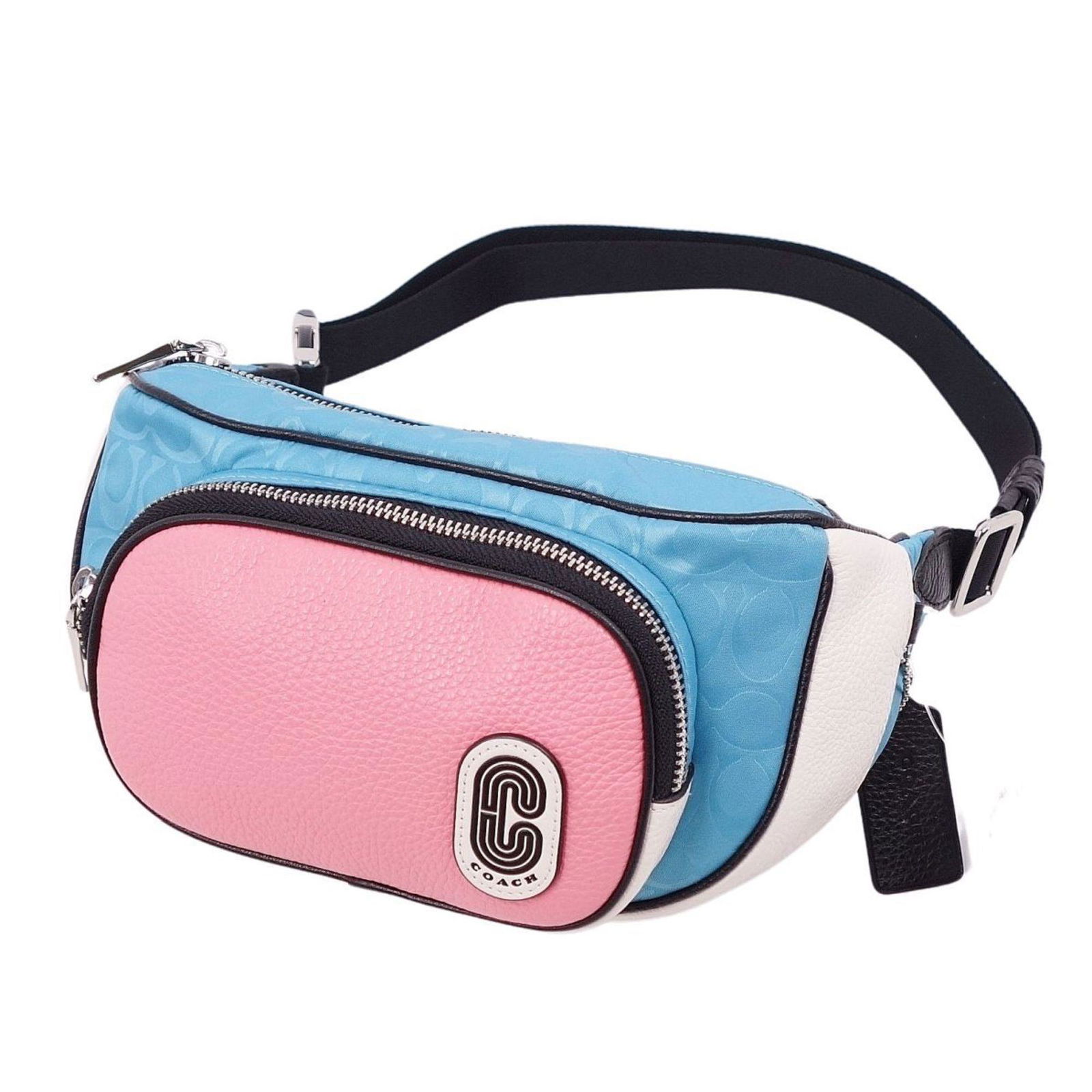 Coach COACH Bag Mini Waist Pouch Body Signature Leather Canvas Women's Pink: Coach COACH Bag Mini Waist Pouch Body Signature Leather Canvas Women's Pink Brand: Coach Line: Signature Model: mini waist pouch body bag Type: Pouch Sling bag Material: Signature line Signature line:
