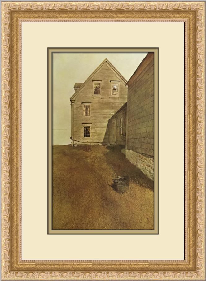 Andrew Wyeth Weatherside Custom Framed Print: Andrew Wyeth Weatherside Custom Framed Print Size: Medium Region Of Origin: United States Artist: Andrew Wyeth Production Technique: Offset Lithograph Framing: Matted & Framed Style: Realism Item Heig