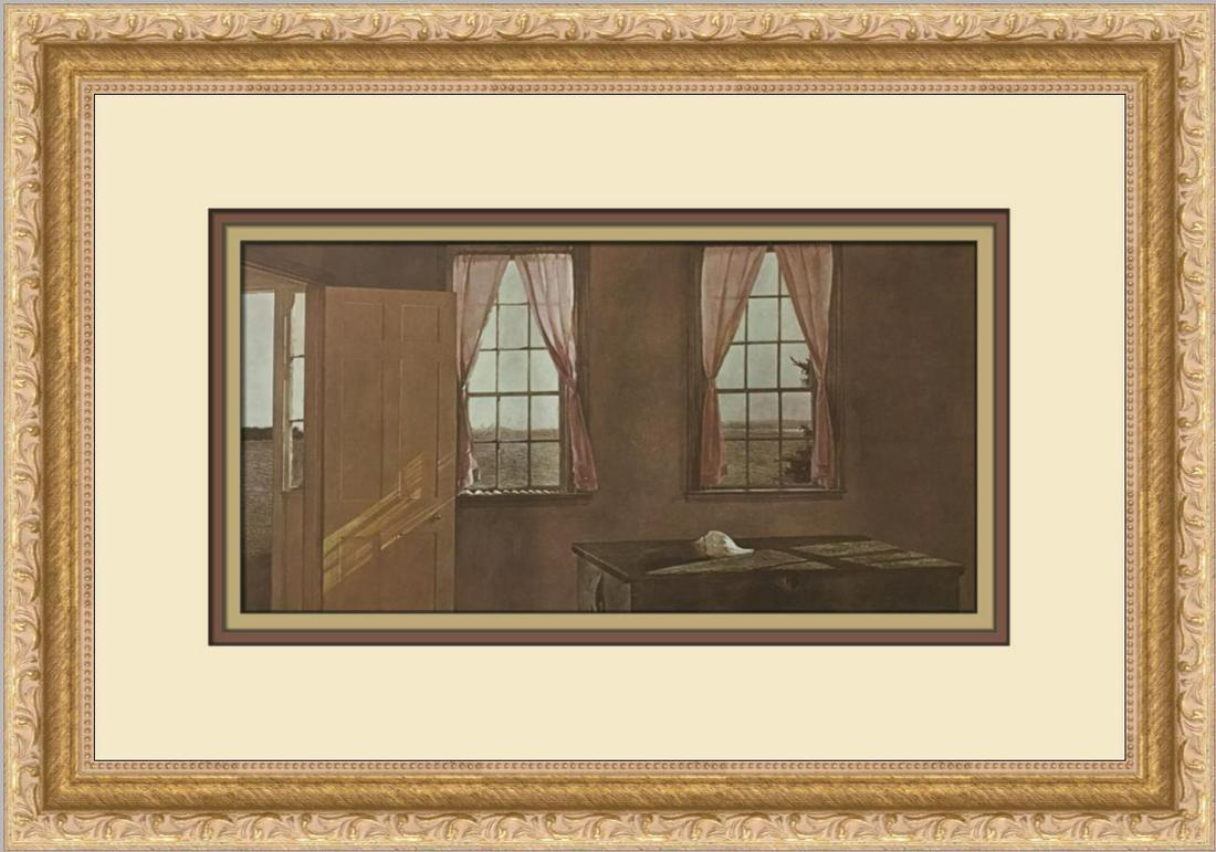 Andrew Wyeth Her Room Custom Framed Print: Andrew Wyeth Her Room Custom Framed Print Size: Medium (up to 36in.) Region Of Origin: United States Artist: Andrew Wyeth Production Technique: Lithography Framing: Matted & Framed Style: Realism Item