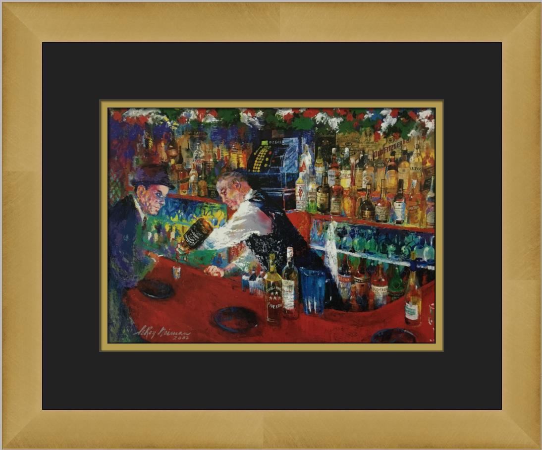Leroy Neiman Frank Sinatra at Rao's Custom Framed Print: Leroy Neiman Frank Sinatra at Rao's Custom Framed Print Size: Medium (up to 36in.) Region Of Origin: united states Artist: LeRoy Neiman Production Technique: Lithography Framing: Matted & Framed Style