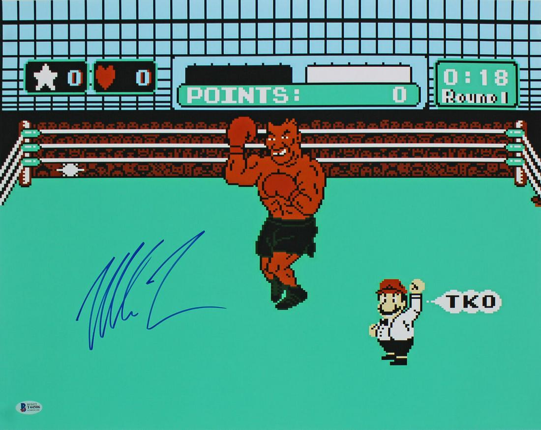 Mike Tyson Signed 16x20 Punch Out Photo Autographed BAS: Mike Tyson Signed 16x20 Punch Out Photo Autographed BAS Sport: Boxing Product: Photo Original/Reprint: Original Player: Mike Tyson Autograph Authentication: Beckett Product Coa: Beckett Product Signed