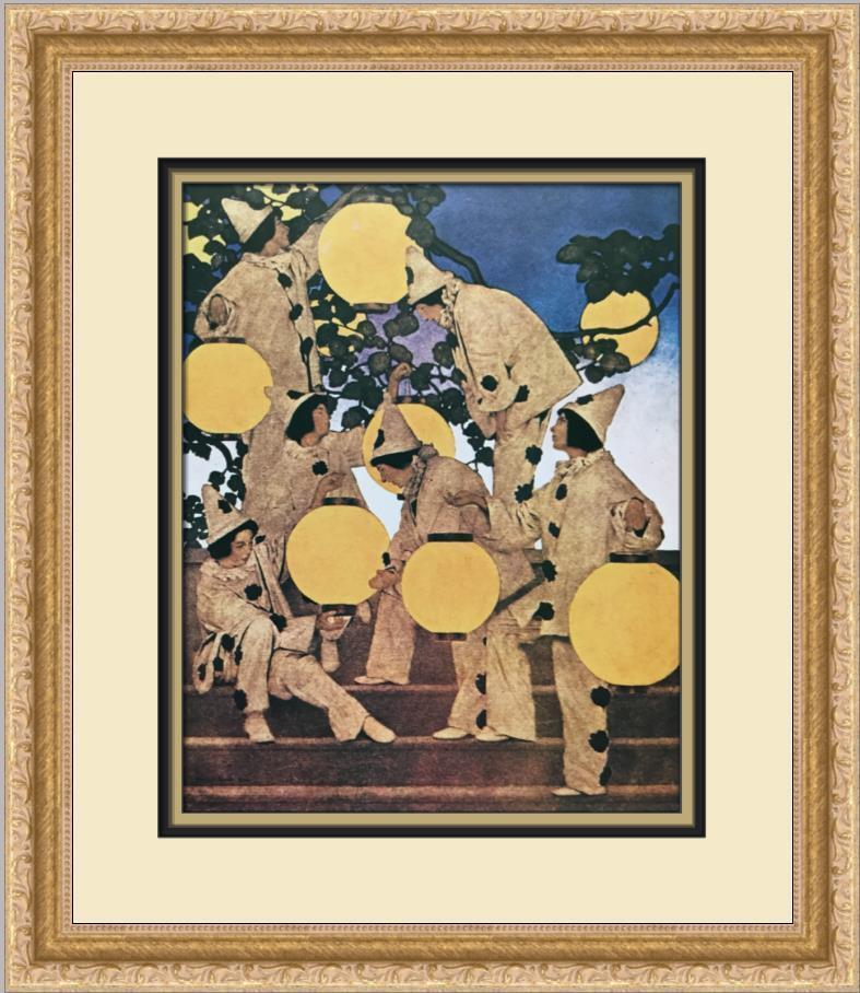 Maxfield Parrish The Lantern Bearers Custom Framed Print: Maxfield Parrish The Lantern Bearers Custom Framed Print Size: Medium Region Of Origin: united states Artist: Maxfield Parrish Production Technique: Lithography Framing: Matted & Framed Style: Impress