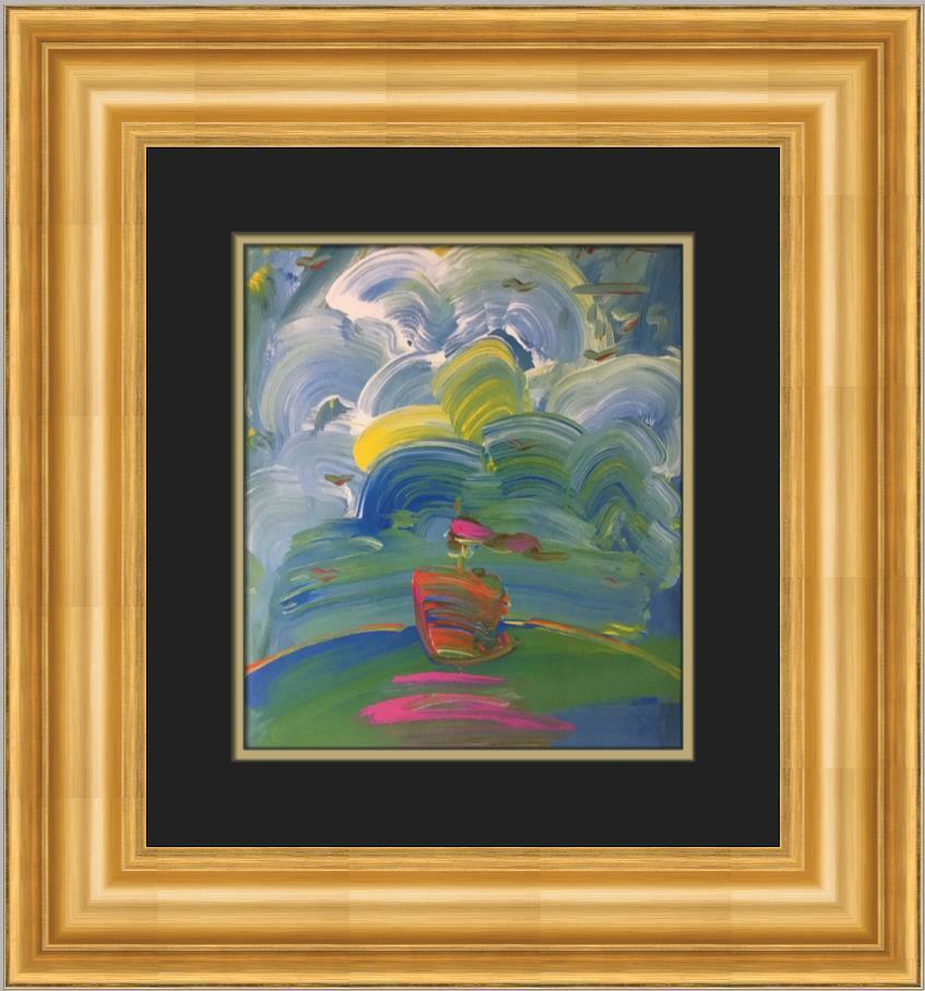 Peter Max - Sailboat - Newly Custom Framed Print: Peter Max - Sailboat - Newly Custom Framed Print Size: Medium Region Of Origin: United States Artist: Peter Max Production Technique: Lithography Framing: Matted & Framed Custom Bundle: No Style: Pop 