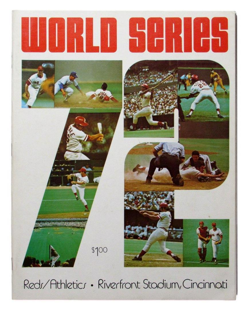 1972 World Series Program Cincinnati Reds vs. Oakland A's: 1972 World Series Program Cincinnati Reds vs. Oakland A's "Team: Oakland As " Original/Reproduction: Original League: MLB Pre-Owned PLEASE NOTE: Framed Large or heavy Items do not have shipping costs