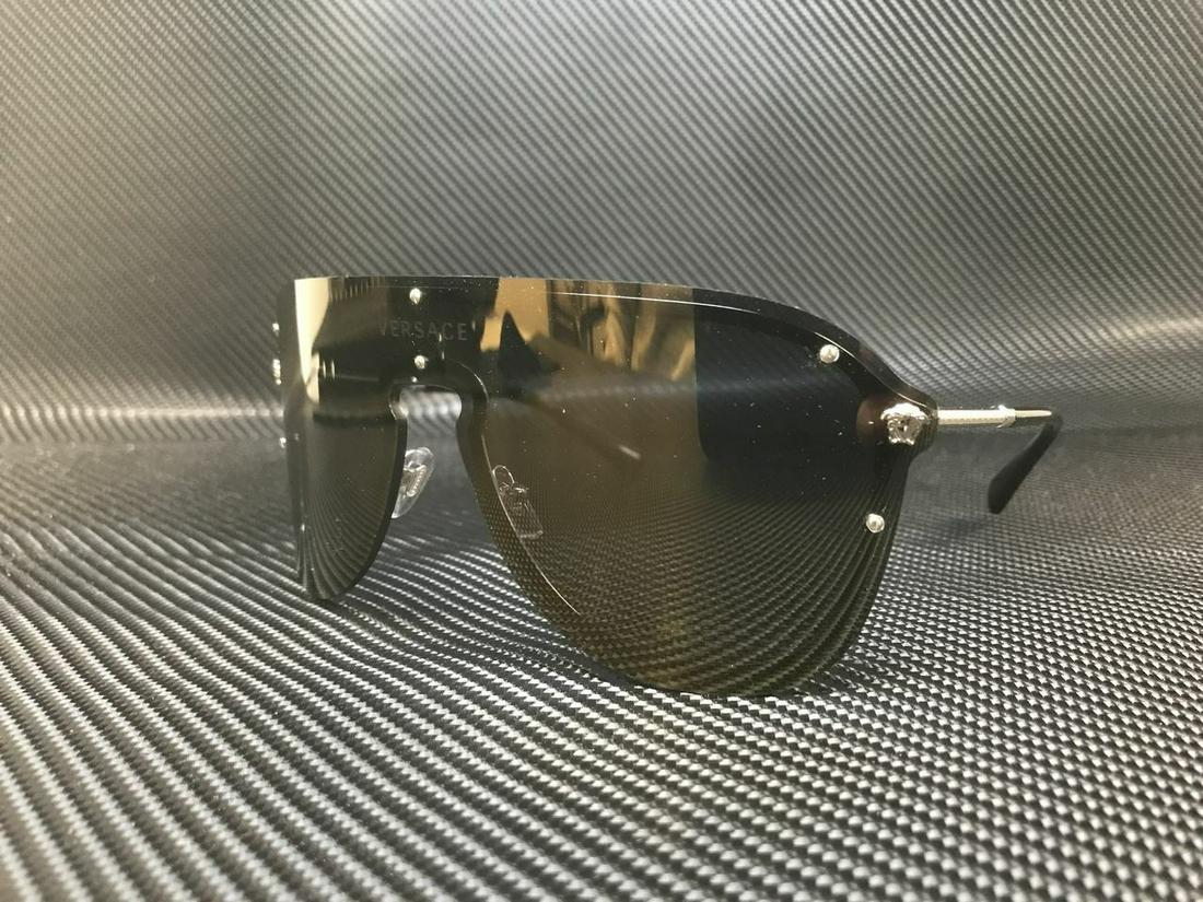 Versace Ve2180 10005a Silver Grey Mirror Lens Women s Pilot