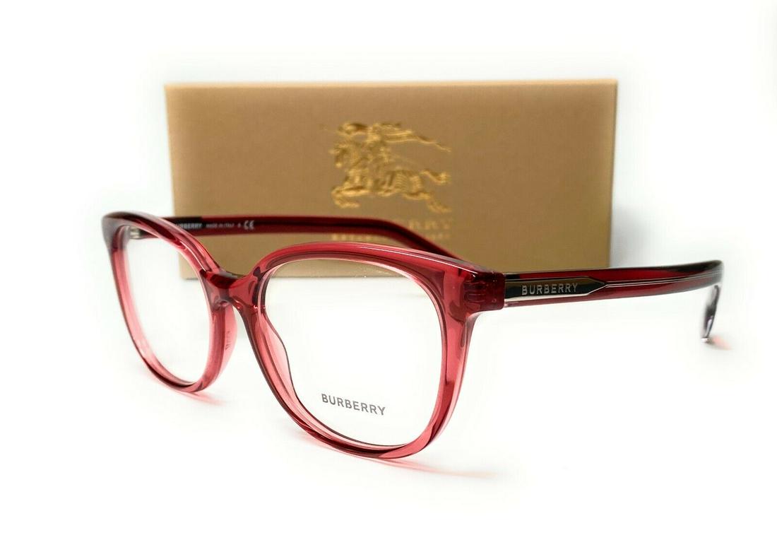 Burberry BE2291 3796 Transparent Red Demo Lens Women's Eyeglasses Frame 53mm: Burberry BE2291 3796 Transparent Red Demo Lens Women's Eyeglasses Frame 53mm Brand: Burberry Type: Eyeglasses Frame Color: Transparent Red Lens Socket Width: 53 mm Temple Length: 140 mm Bridge Width: