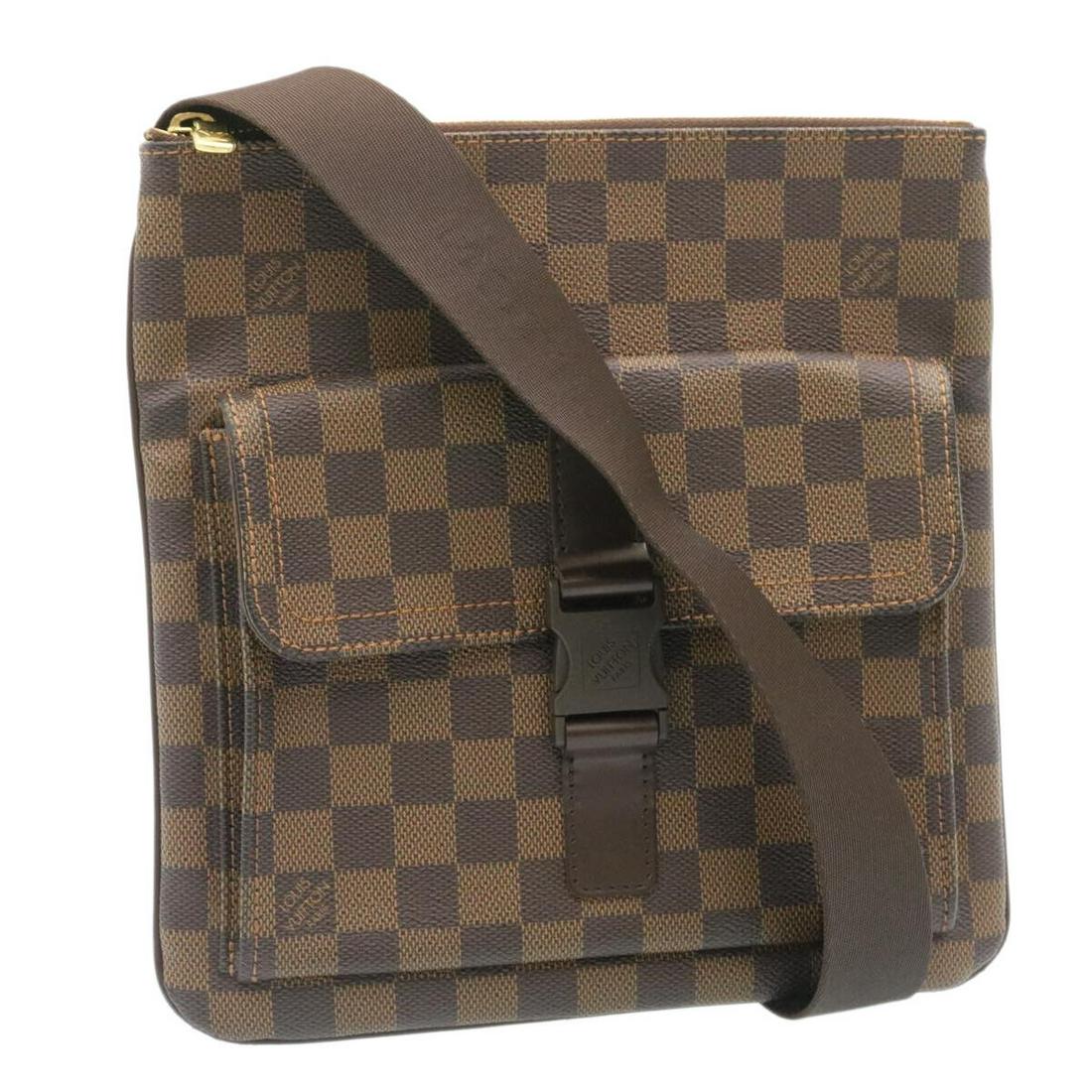 LOUIS VUITTON Damier Ebene Pochette Merwiel Shoulder Bag N51127 LV: LOUIS VUITTON Damier Ebene Pochette Merwiel Shoulder Bag N51127 LV Brand: LOUIS VUITTON Style: Shoulder Bag Exterior Material: Damier Ebene Canvas Exterior Color: Damie Ebene Bag Height: 9.4inch(Appro