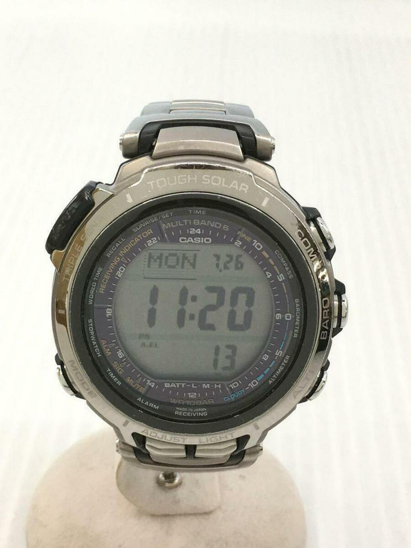 Casio Protrek Prx 2000t 7jf Tough Solar Digital Silver Men's Watch
