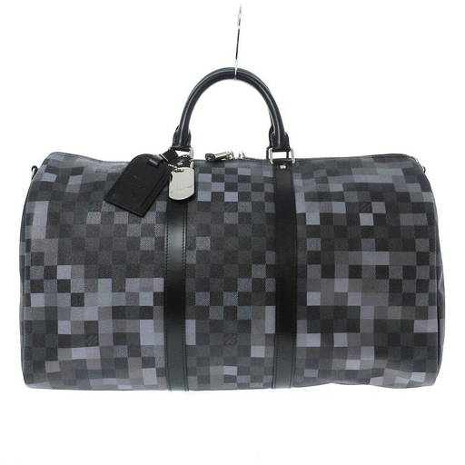Louis Vuitton Keepall Bandolier 50 N40080 Gray Damier Graphite