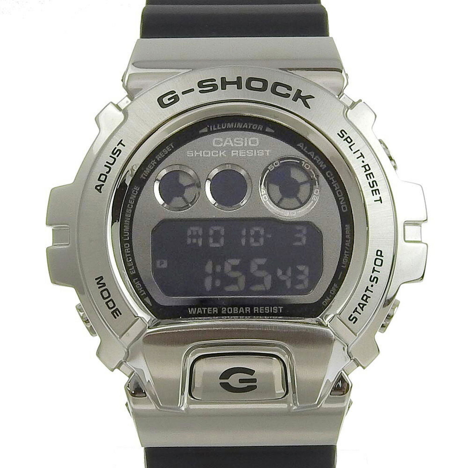 Casio CASIO G-Shock Men's Quartz Battery Wristwatch GM 6900 1DR: Casio CASIO G-Shock Men's Quartz Battery Wristwatch GM 6900 1DR Brand: Casio Line: G-Shock Type: Wristwatch Gender: Men Material (Case): Stainless steel Material (Band): Resin Color: Silver Color (Ban