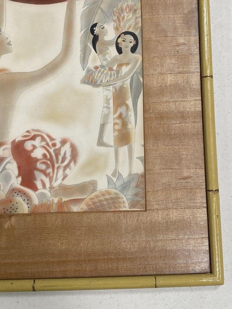 Hawaiian Abundance Menu Cover C. 1930s by Frank Macintosh: Hawaiian Abundance Menu Cover C. 1930s by Frank Macintosh Creator: Frank Macintosh (Illustrator) Dimensions: Height: 16.75 in (42.55 cm) Dimensions: Width: 13.5 in (34.29 cm) Dimensions: Depth: 1 in (