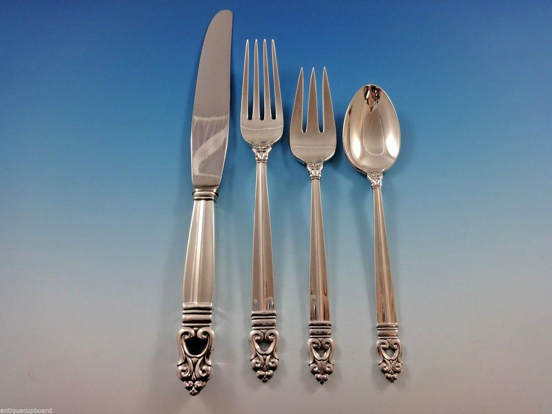 Royal Danish by International Sterling Silver Flatware Set Service 24 Pieces: Royal Danish by International Sterling Silver Flatware Set Service 24 Pieces Maker: International Composition: Sterling Silver Age: Post-1940 Brand: International Silver Pattern: Royal Danish Type: Fl