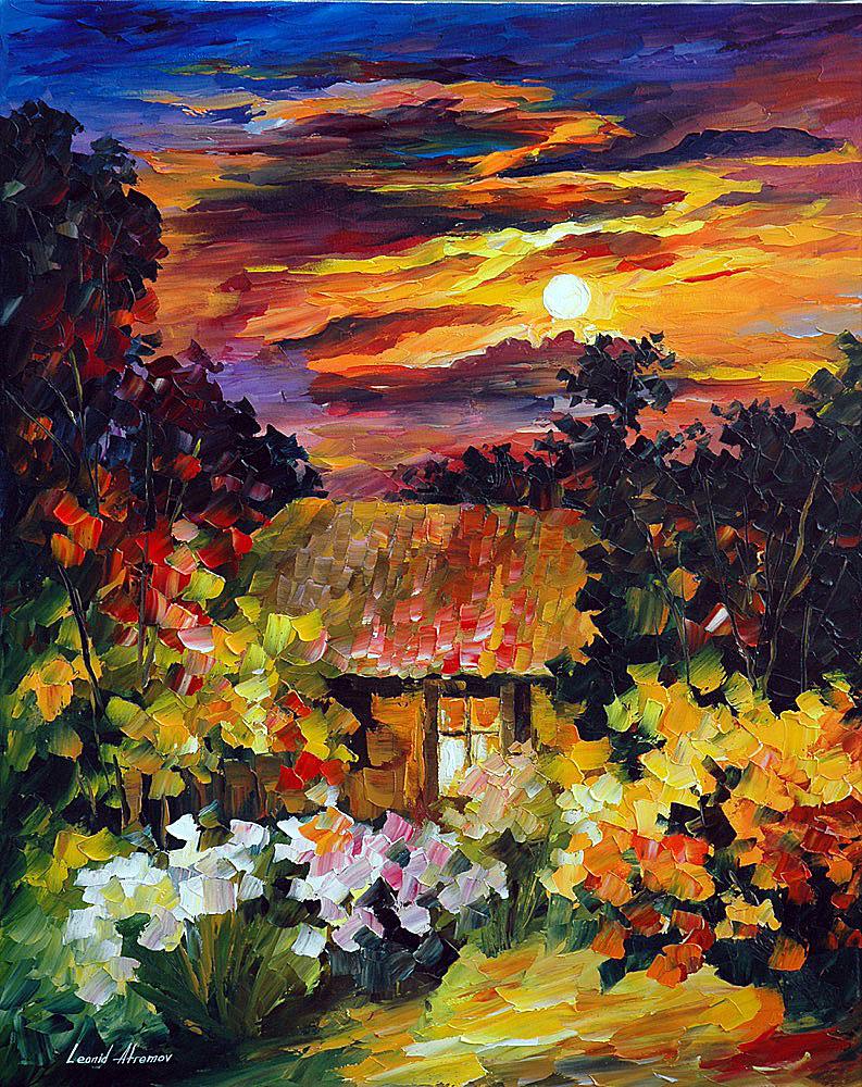 Under The Moon Light - Limited Edition 1/25 by Leonid Afremov: Under The Moon Light - Limited Edition 1/25 by Leonid AfremovThis is a limited edition giclee hand-painted by Leonid Afremov. This is the first giclee of a small edition of 25 paintings. The rest of t