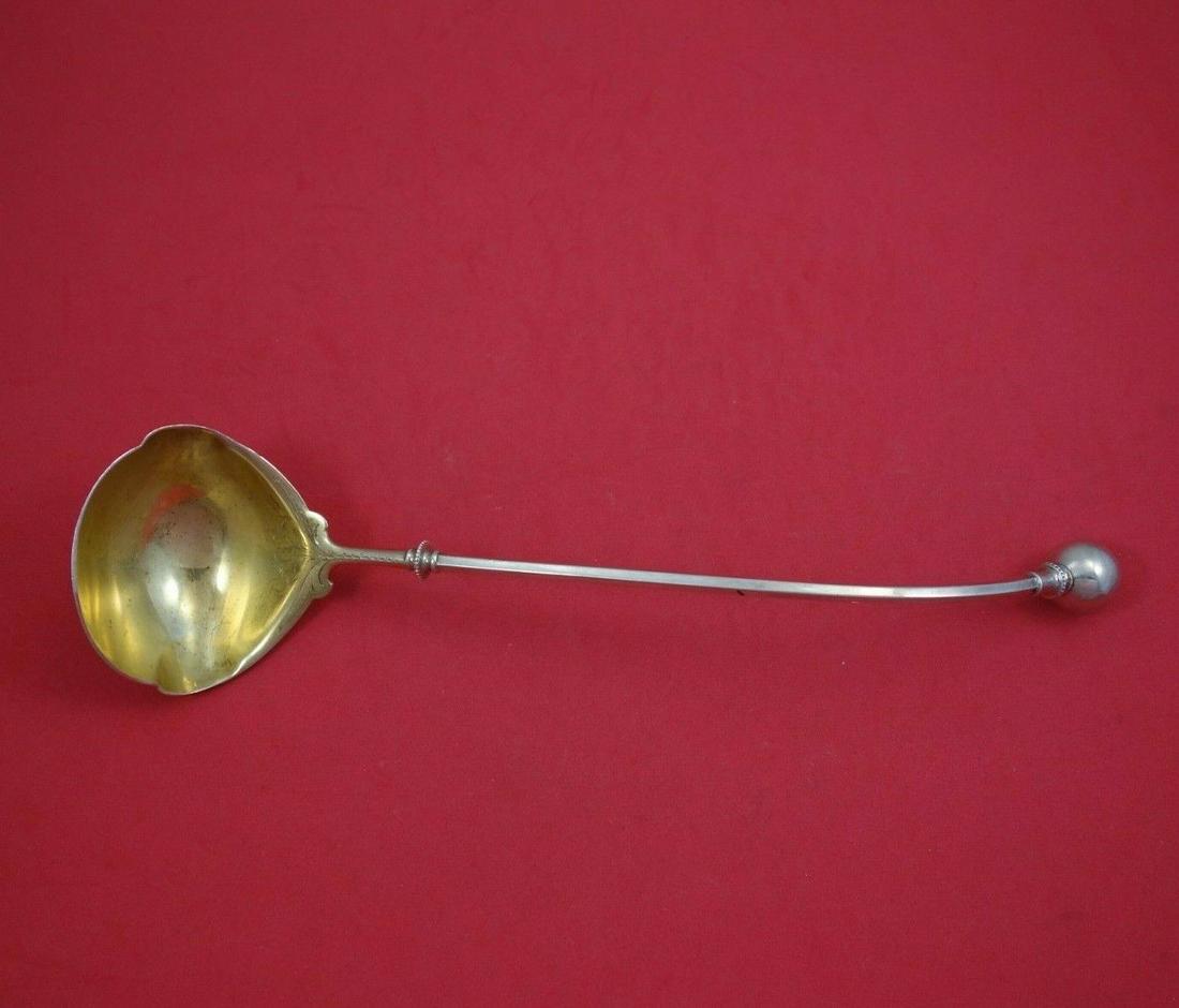 Ball End by George Sharp Sterling Silver Bouillon Ladle GW with Design 10 3/4": Ball End by George Sharp Sterling Silver Bouillon Ladle GW with Design 10 3/4" Brand: George Sharp Composition: Sterling Silver Maker: George Sharp Pattern: Ball End Type: Ladle Ball end by george sha