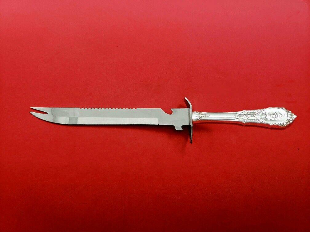 Rose Point by Wallace Sterling Silver Ham Slice Hollow Handle WS 11 1/2" Custom: Rose Point by Wallace Sterling Silver Ham Slice Hollow Handle WS 11 1/2" Custom Maker: Wallace Composition: Sterling Silver Age: Post-1940 Brand: Wallace Pattern: Rose Point Type: Knife Rose point by 