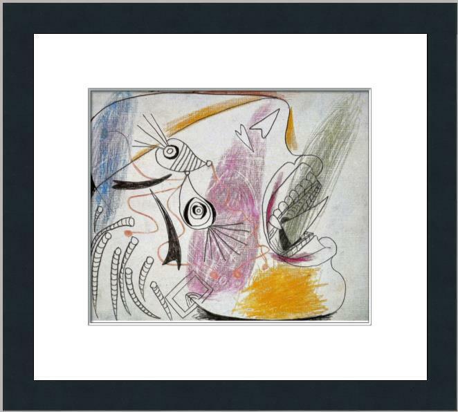Pablo Picasso - Sketch for Guernica II Print Newly Custom Framed: Pablo Picasso - Sketch for Guernica II Print Newly Custom Framed Features: Framed Matted Region Of Origin: united states Item Width: 16 in Title: Sketch for Guernica II Production Technique: Lithograp